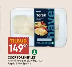 Coop Mega COOP TORSKEFILET tilbud