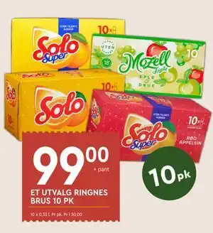 Coop Mega ET UTVALG RINGNES BRUS 10 PK tilbud