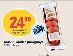 Coop Mega Smak* Fersken paraguayo, Medlemspris tilbud