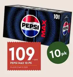 Coop Mega PEPSI MAX 10 PK tilbud