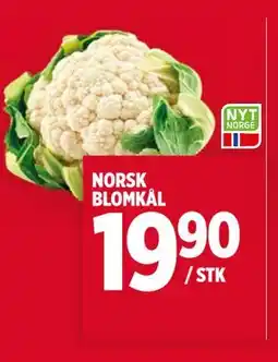 Meny NORSK BLOMKÅL tilbud