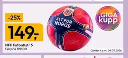 Gigaboks NFF Fotball str 5 tilbud