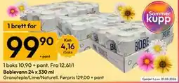 Gigaboks Boblevann 24 x 330 ml tilbud