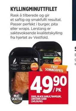 Meny KYLLINGMINUTTFILET tilbud