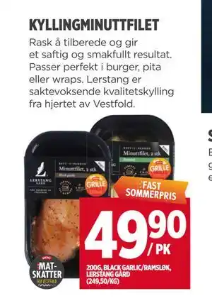Meny KYLLINGMINUTTFILET tilbud