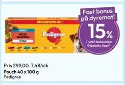Gigaboks Pouch 40 x 100 g tilbud