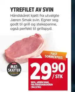 Meny YTREFILET AV SVIN tilbud