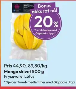 Gigaboks Mango skivet, Medlemspris tilbud