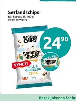 Joker Sørlandschips tilbud