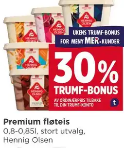 Meny Premium fløteis tilbud