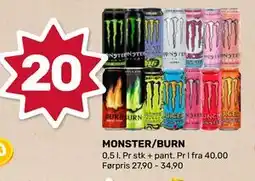 Matkroken MONSTER/BURN tilbud