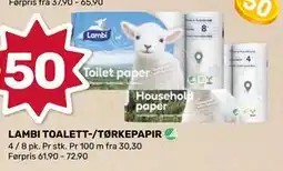 Matkroken LAMBI TOALETT-/TØRKEPAPIR tilbud