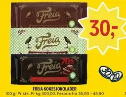 Coop Prix FREIA KOKESJOKOLADER tilbud