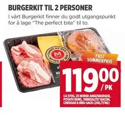 Meny BURGERKIT TIL 2 PERSONER tilbud