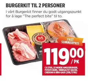 Meny BURGERKIT TIL 2 PERSONER tilbud