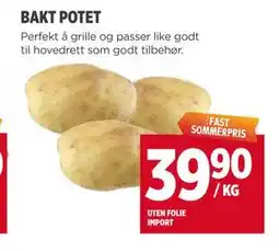 Meny BAKT POTET tilbud