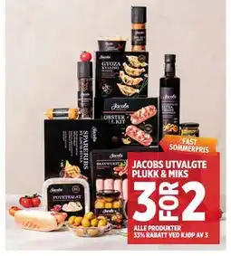 Meny JACOBS UTVALGTE PLUKK & MIKS tilbud