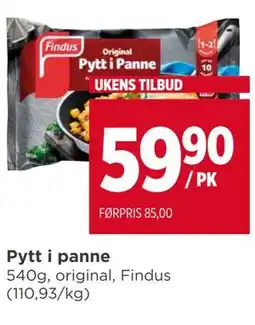 Meny Pytt i panne tilbud