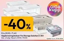 Gigaboks Oppbevaringsbokser fra Storage Solution 5-30 l tilbud