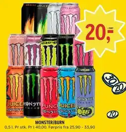 Coop Prix MONSTER/BURN tilbud