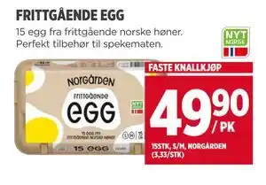 Meny FRITTGÅENDE EGG tilbud