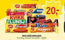 Coop Prix FREIA SMÅSJOKOLADER tilbud