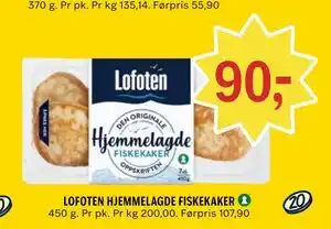 Coop Prix LOFOTEN HJEMMELAGDE FISKEKAKER tilbud