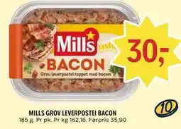 Coop Prix MILLS GROV LEVERPOSTEI BACON tilbud