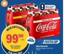 Coop Obs COCA-COLA 8 PK, Medlemspris tilbud