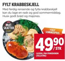 Meny FYLT KRABBESKJELL tilbud
