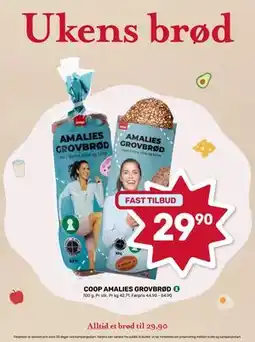 Matkroken COOP AMALIES GROVBRØD tilbud