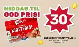 Matkroken GILDE SKINNFRI KJØTTPØLSE tilbud
