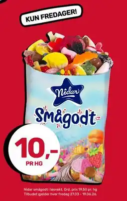 Matkroken Nidar smågodt i løsvekt tilbud