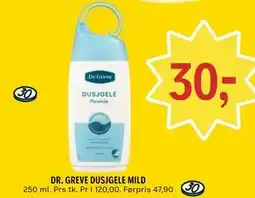 Coop Prix DR. GREVE DUSJGELE MILD tilbud