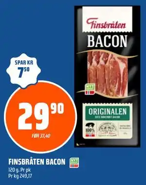 Coop Obs FINSBRÅTEN BACON tilbud