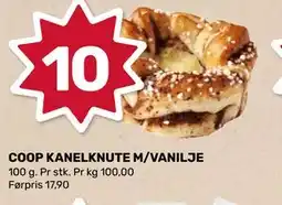 Matkroken COOP KANELKNUTE M/VANILJE tilbud