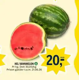 Coop Prix HEL VANNMELON tilbud