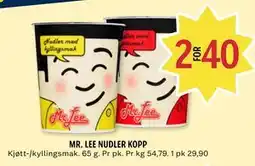 Coop Prix MR. LEE NUDLER KOPP tilbud