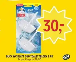 Coop Prix DUCK WC BLÅTT DUO TOALETTBLOKK 2 PK tilbud