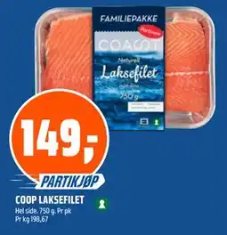 Coop Obs COOP LAKSEFILET tilbud