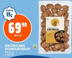 Coop Obs DEN STOLTE HANE KYLLINGKJØTTBOLLER tilbud