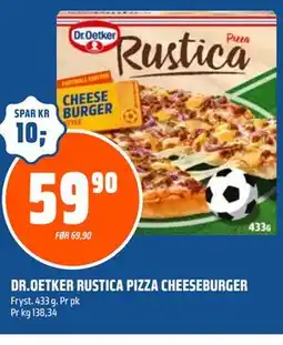 Coop Obs DR.OETKER RUSTICA PIZZA CHEESEBURGER tilbud
