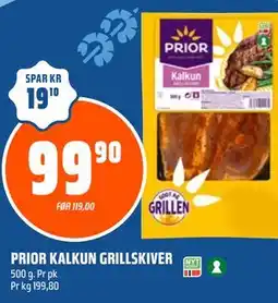 Coop Obs PRIOR KALKUN GRILLSKIVER tilbud