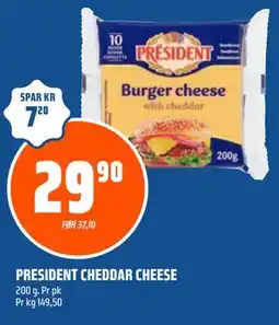 Coop Obs PRESIDENT CHEDDAR CHEESE tilbud