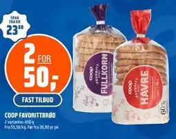 Coop Obs COOP FAVORITTBRØD tilbud