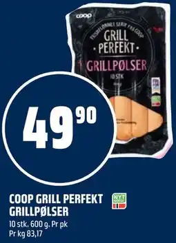 Coop Obs COOP GRILL PERFEKT GRILLPØLSER tilbud