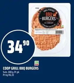 Coop Obs COOP GRILL BBQ BURGERS tilbud