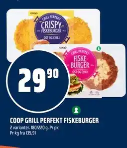 Coop Obs COOP GRILL PERFEKT FISKEBURGER tilbud