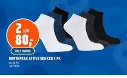 Coop Obs NORTHPEAK ACTIVE SOKKER 3 PK tilbud