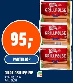 Coop Obs GILDE GRILLPØLSE tilbud